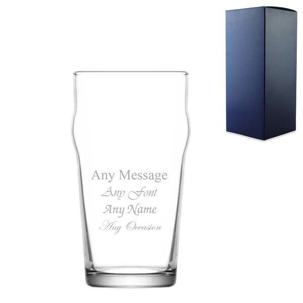 Engraved 570ml Pint Beer Glass with Gift Box () available to buy now at www.giftsfinder.co.uk