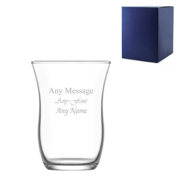 Engraved 95ml Glass Tea and coffee Cup with Gift Box () available to buy now at www.giftsfinder.co.uk