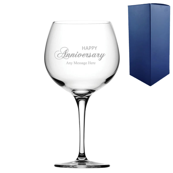 Engraved Anniversary Gin Balloon, Gift Boxed () available to buy now at www.giftsfinder.co.uk