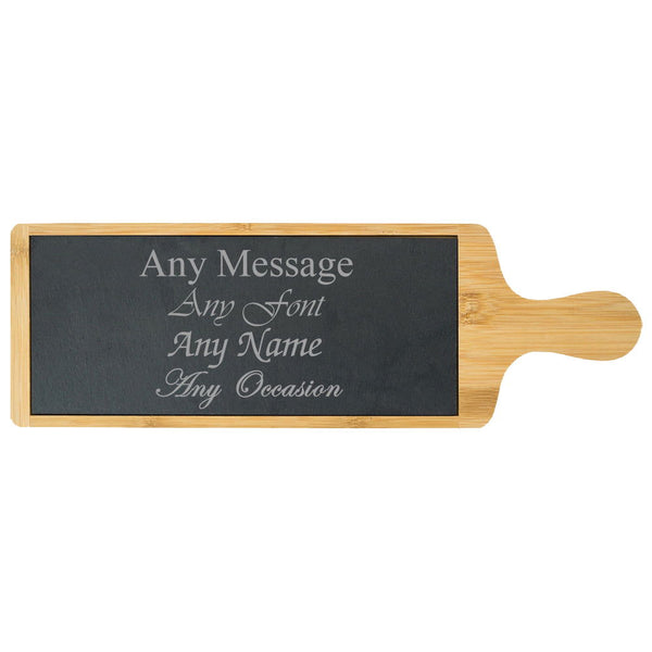 Engraved Bamboo and Slate Cheeseboard (Cutting Boards) available to buy now at www.giftsfinder.co.uk