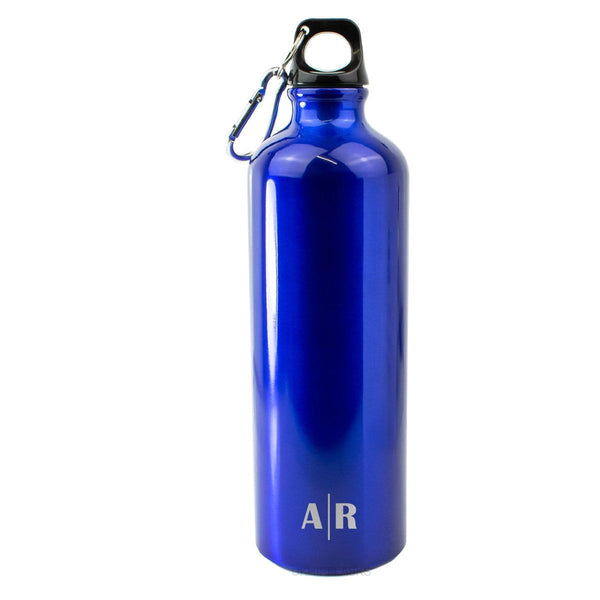 Engraved Blue Sports Bottle with Initials () available to buy now at www.giftsfinder.co.uk