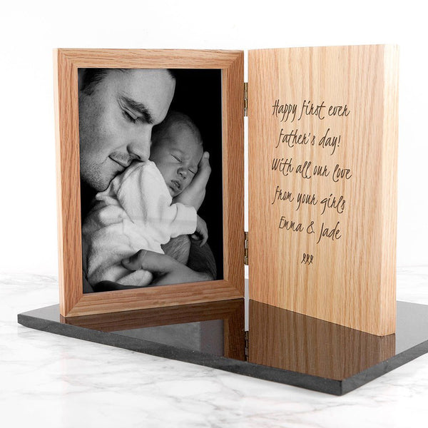 Engraved Book Photo Frame in gift category 