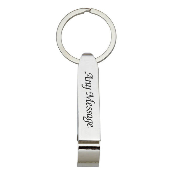 Engraved Bottle Opener Keyring (Keychains) available to buy now at www.giftsfinder.co.uk