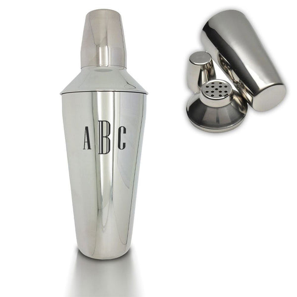 Engraved Cocktail Shaker with Triple Initials () available to buy now at www.giftsfinder.co.uk