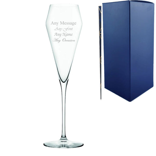 Engraved Edge Champagne Flute 7.5oz With Gift Box (Stemware) available to buy now at www.giftsfinder.co.uk