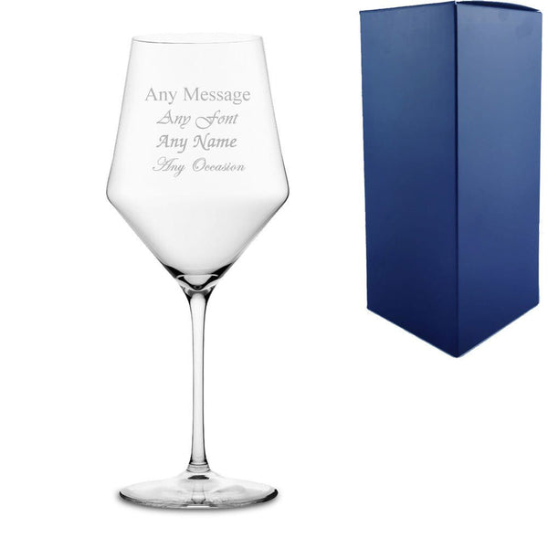 Engraved Edge Wine Glass Large 17.75oz (Stemware) available to buy now at www.giftsfinder.co.uk