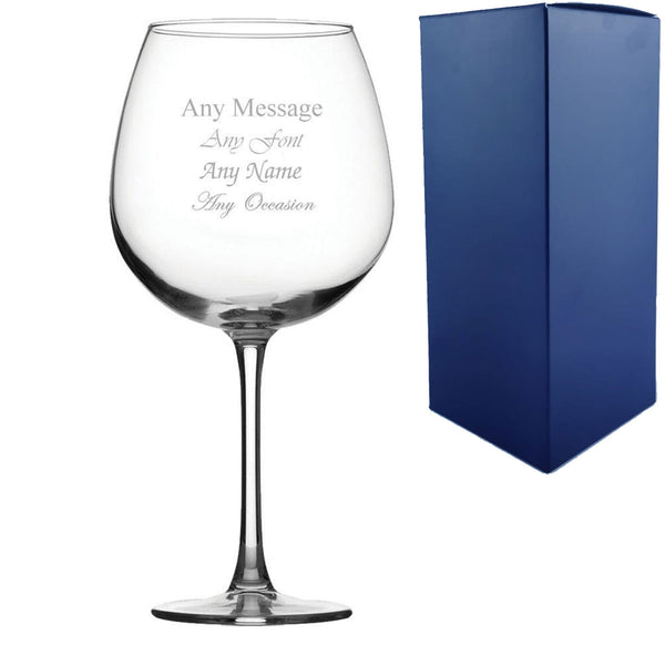 Engraved Enoteca Large Gin Glass 26.5oz (Stemware) available to buy now at www.giftsfinder.co.uk