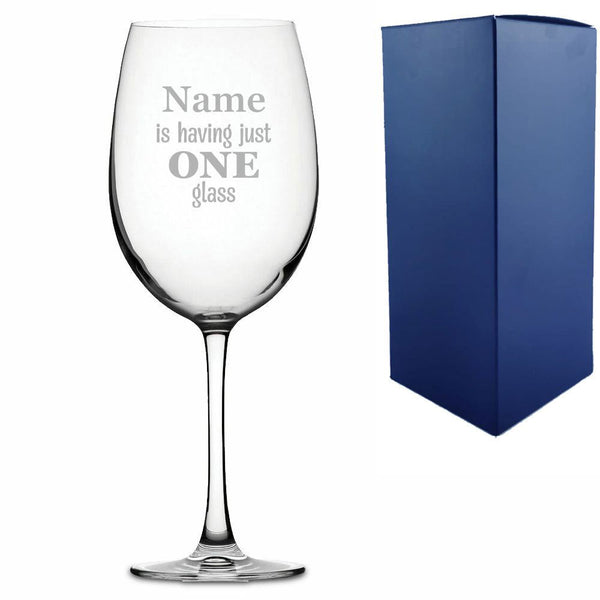 Engraved Giant Wine Glass with Name is having just One Glass Design (Stemware) available to buy now at www.giftsfinder.co.uk