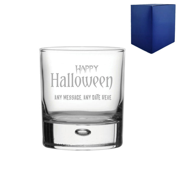 Engraved Happy Halloween Bubble Whisky, Gift Boxed () available to buy now at www.giftsfinder.co.uk