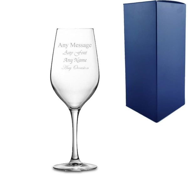 Engraved Mineral Wine Glass 9oz (Stemware) available to buy now at www.giftsfinder.co.uk