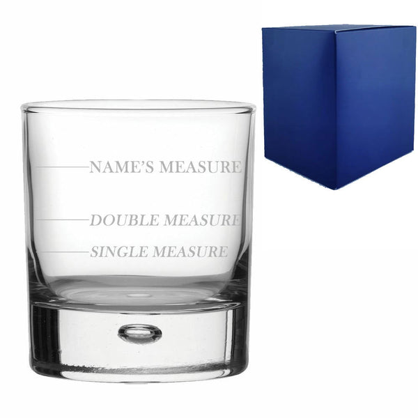 Engraved Name's Measurement Whisky Glass () available to buy now at www.giftsfinder.co.uk