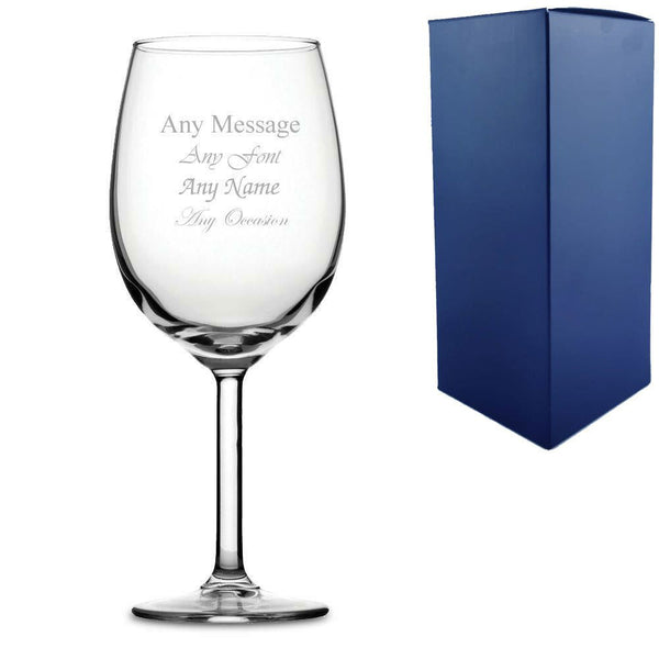 Engraved Primetime Bordeaux Wine Glass (Stemware) available to buy now at www.giftsfinder.co.uk