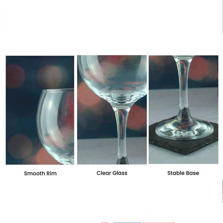 Engraved Snowflake Pattern Gin Balloon Set of 4 22.5oz Glasses () available to buy now at www.giftsfinder.co.uk