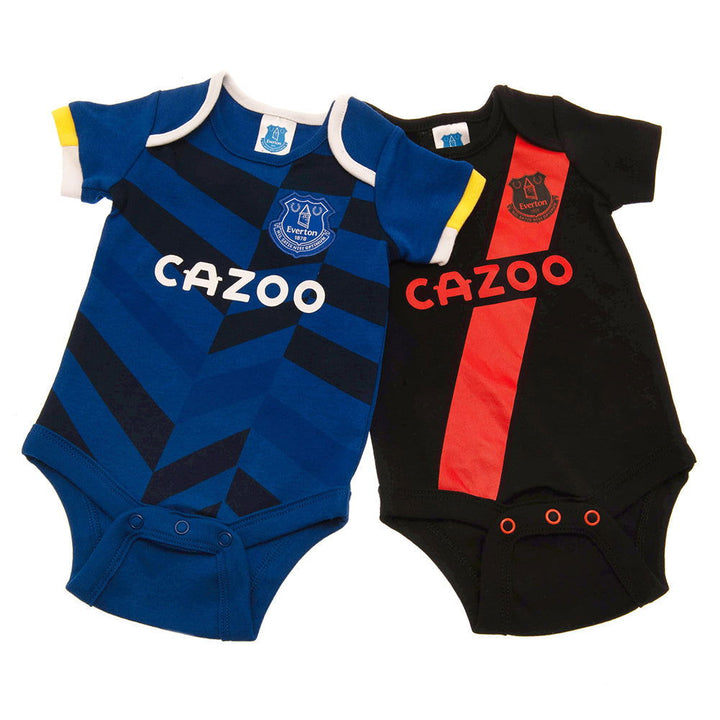 Everton Fc 2 Pack Baby Bodysuit available to buy at www.giftsfinder.co.uk