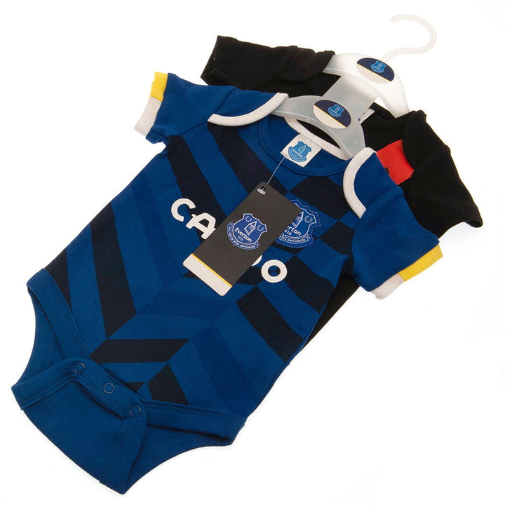 Everton Fc 2 Pack Baby Bodysuit available to buy at www.giftsfinder.co.uk