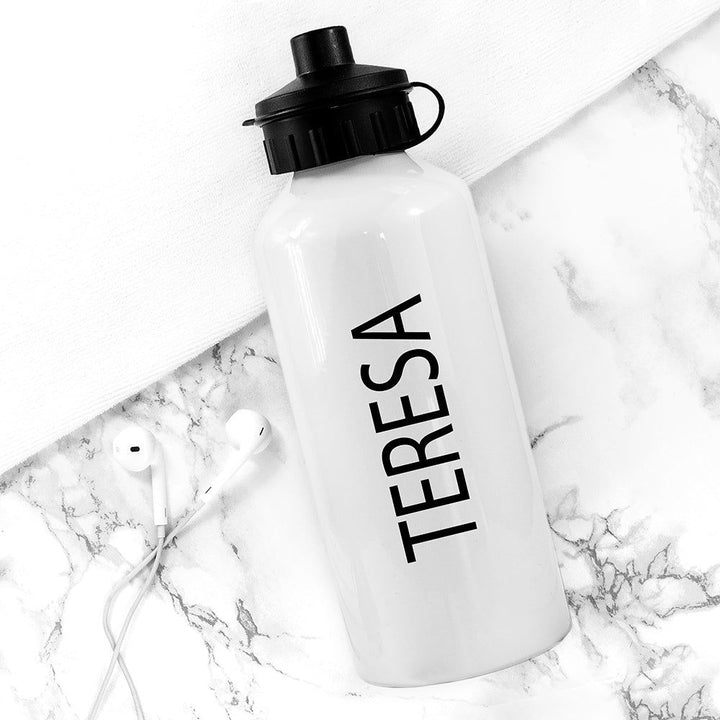 Exercise!? I Thought You Said Extra Fries Personalised Water Bottle () available to buy now at www.giftsfinder.co.uk