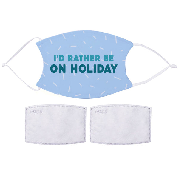 Printed Face Mask - Holiday Fan Design