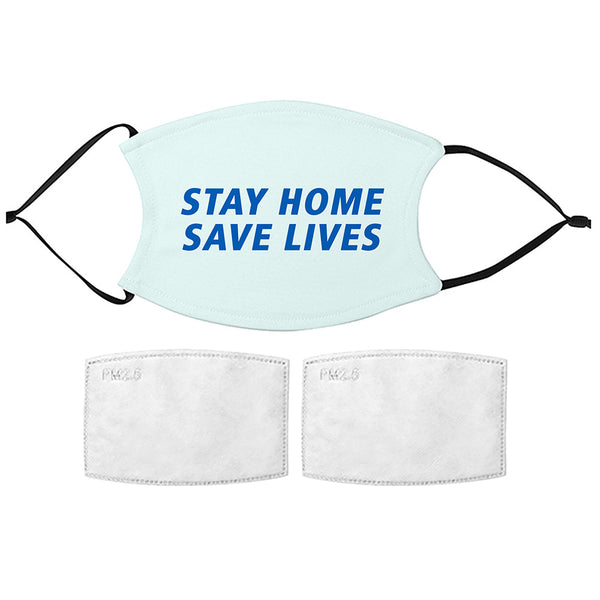 Printed Face Mask - Stay Home Design