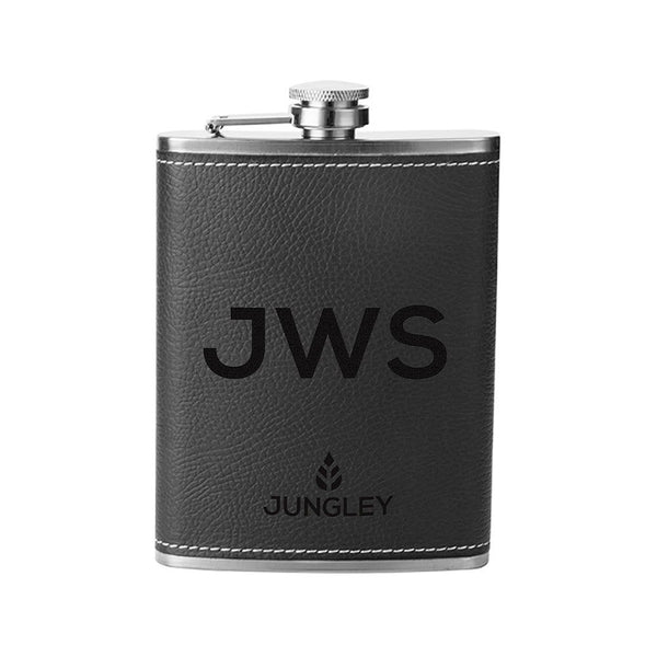 Faux Leather Hip Flask (Personalised Flasks) available to buy now at www.giftsfinder.co.uk