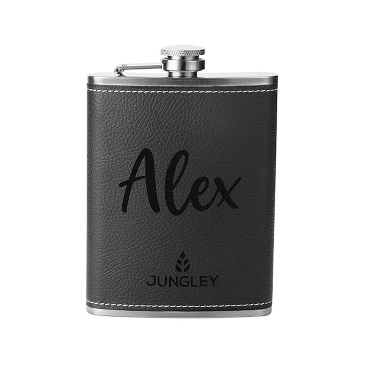 Faux Leather Hip Flask () available to buy now at www.giftsfinder.co.uk