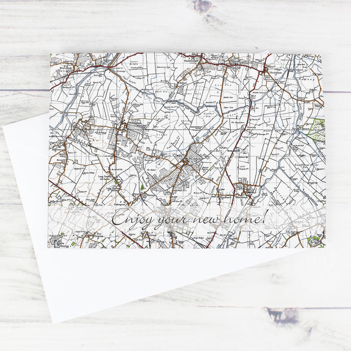 Buy Personalised 1945 - 1948 New Popular Map Card available now at www.giftsfinder.co.uk