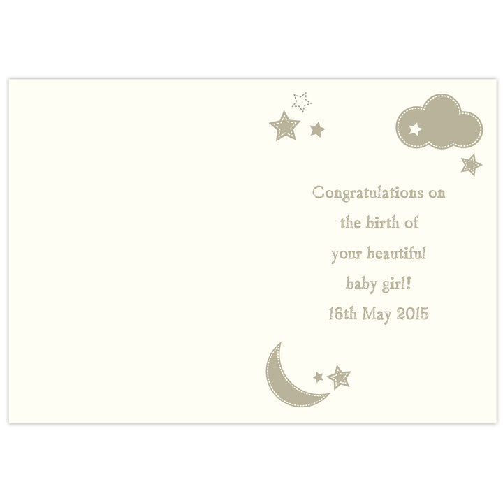 Personalised Twinkle Twinkle Card in gift category Personalised Cards