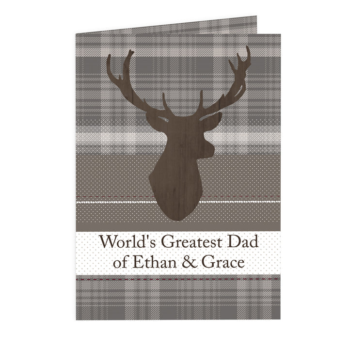 Buy Personalised Highland Stag Card at www.giftsfinder.co.uk