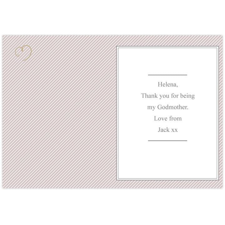 Buy Personalised I Am Glad... Godmother Card at www.giftsfinder.co.uk