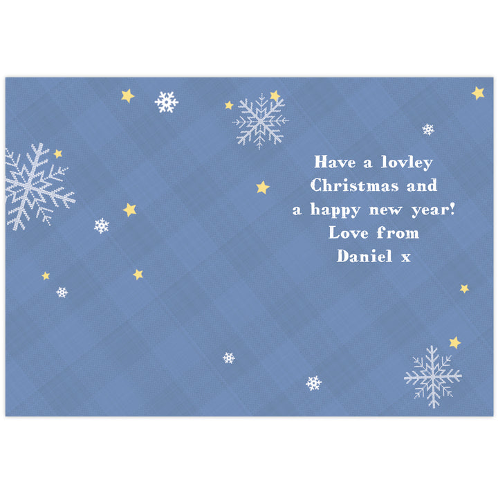 Buy Personalised Tartan Santa Card at www.giftsfinder.co.uk