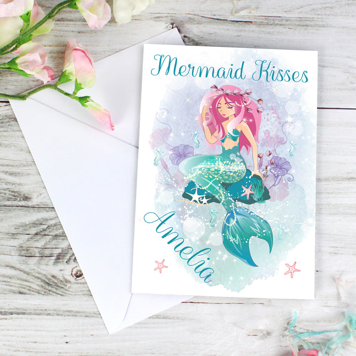 Personalised Mermaid Card - part of the Gifts Finder Personalised Cards collection