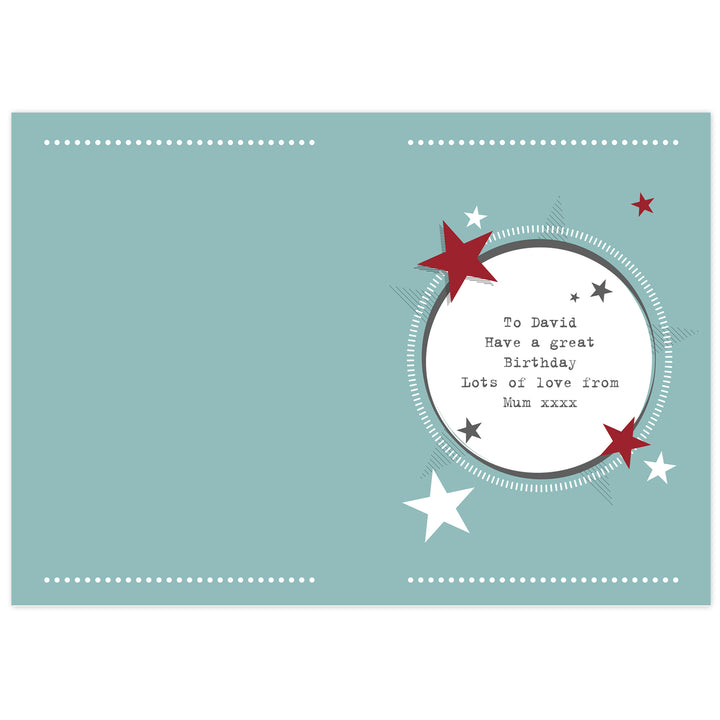 Personalised 50S Retro Card - part of the Gifts Finder Personalised Cards collection