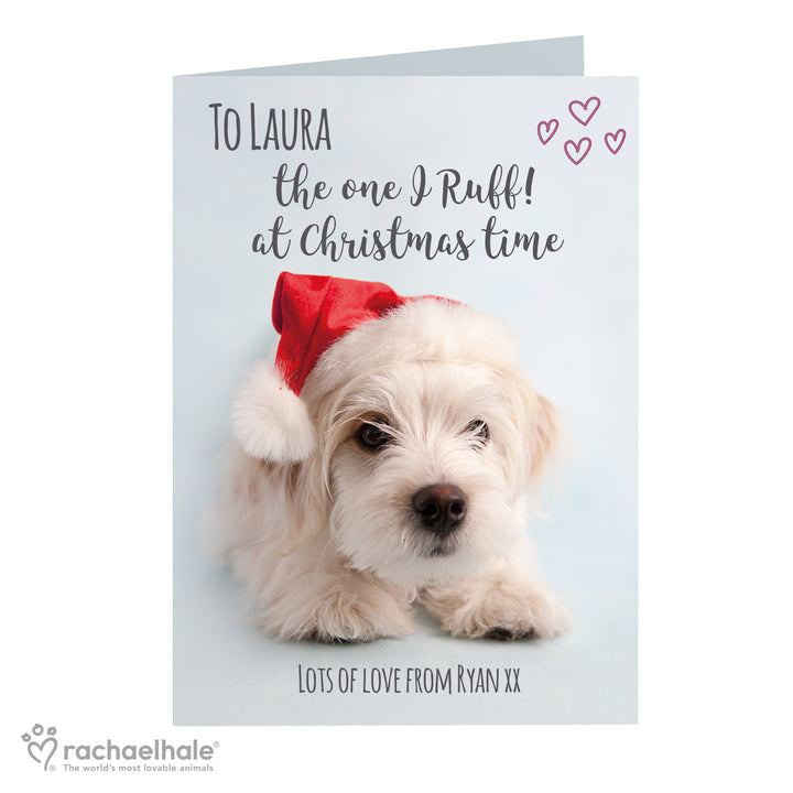 Personalised Rachael Hale Terrier Christmas Card - part of the Gifts Finder Personalised Christmas Cards collection