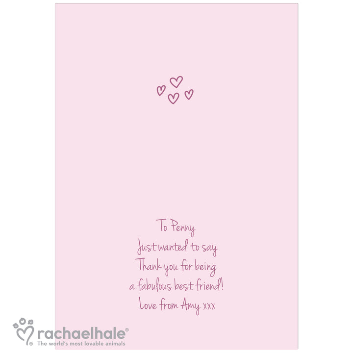 Buy Personalised Rachael Hale 'Great Friends' Card at www.giftsfinder.co.uk