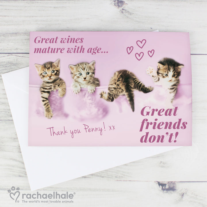 Buy Personalised Rachael Hale 'Great Friends' Card at www.giftsfinder.co.uk