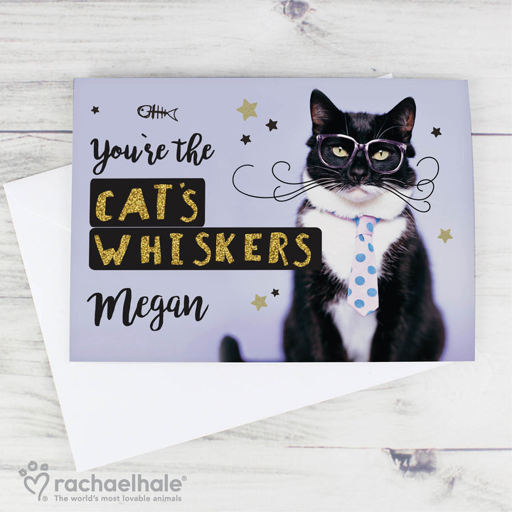 Buy Personalised Rachael Hale Youre the Cats Whiskers Card at www.giftsfinder.co.uk