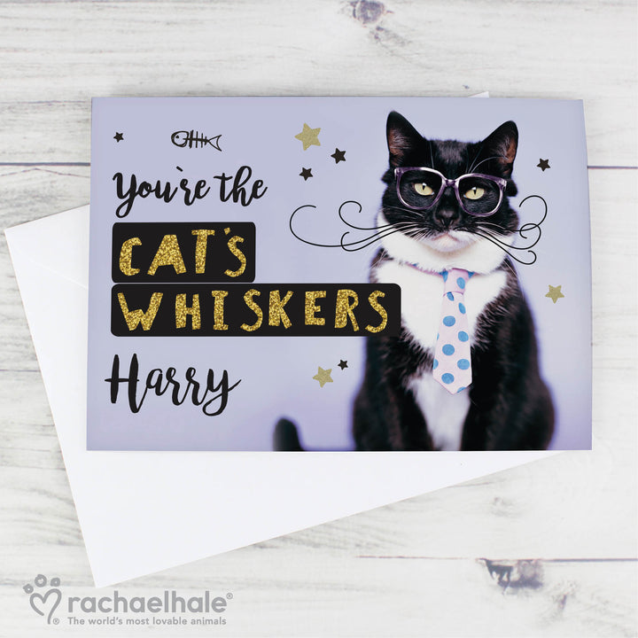 Buy Personalised Rachael Hale Youre the Cats Whiskers Card at www.giftsfinder.co.uk