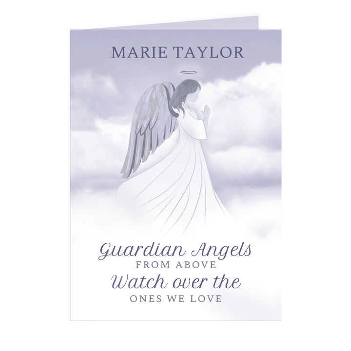 Buy Personalised Guardian Angel Card at www.giftsfinder.co.uk