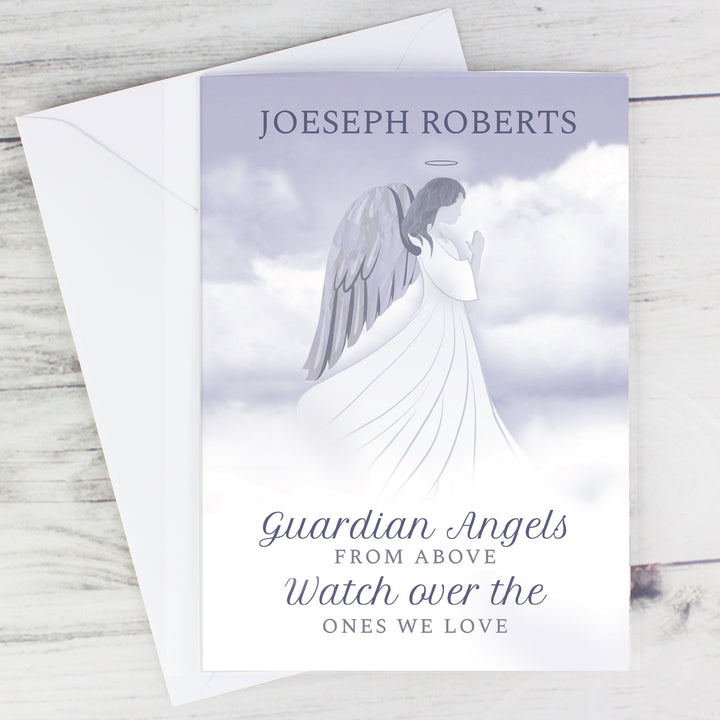 Buy Personalised Guardian Angel Card at www.giftsfinder.co.uk