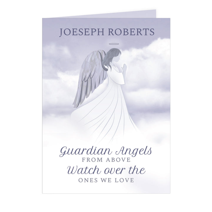 Buy Personalised Guardian Angel Card at www.giftsfinder.co.uk