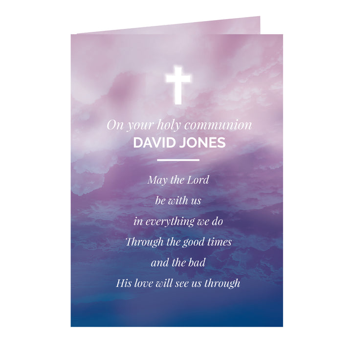 Buy Personalised In Loving Memory Cross Card at www.giftsfinder.co.uk