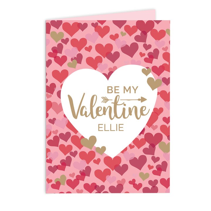 Buy Personalised Valentine's Day Confetti Hearts Card at www.giftsfinder.co.uk