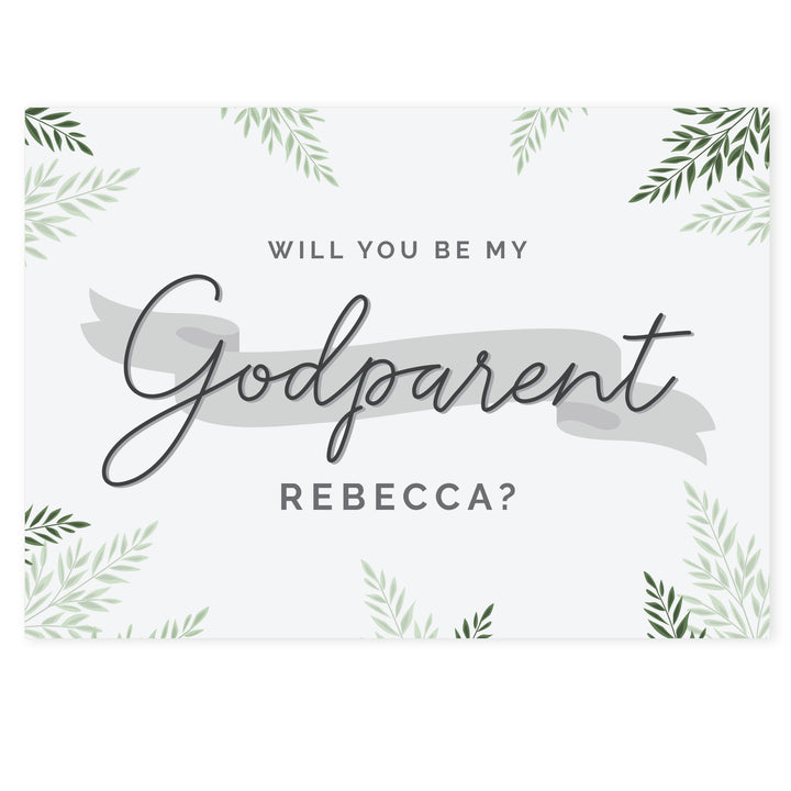 Personalised Godparent Card - part of the Gifts Finder Personalised Cards collection