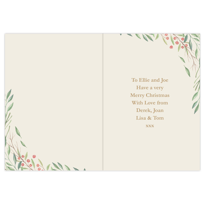 Personalised ‘Wonderful Time Of The Year’ Christmas Card - part of the Gifts Finder Personalised Christmas Cards collection