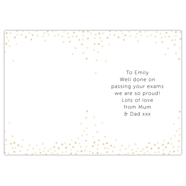 Buy Personalised You Passed! Card at www.giftsfinder.co.uk