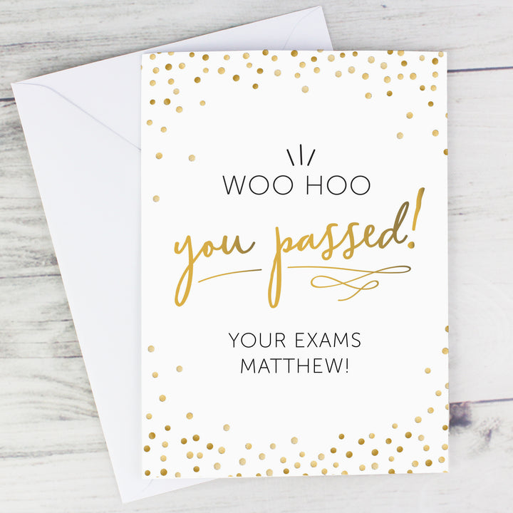 Personalised You Passed! Card - part of the Personalised Cards collection