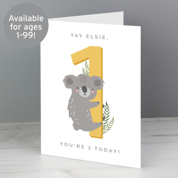 Buy Personalised Animal Birthday Card at www.giftsfinder.co.uk