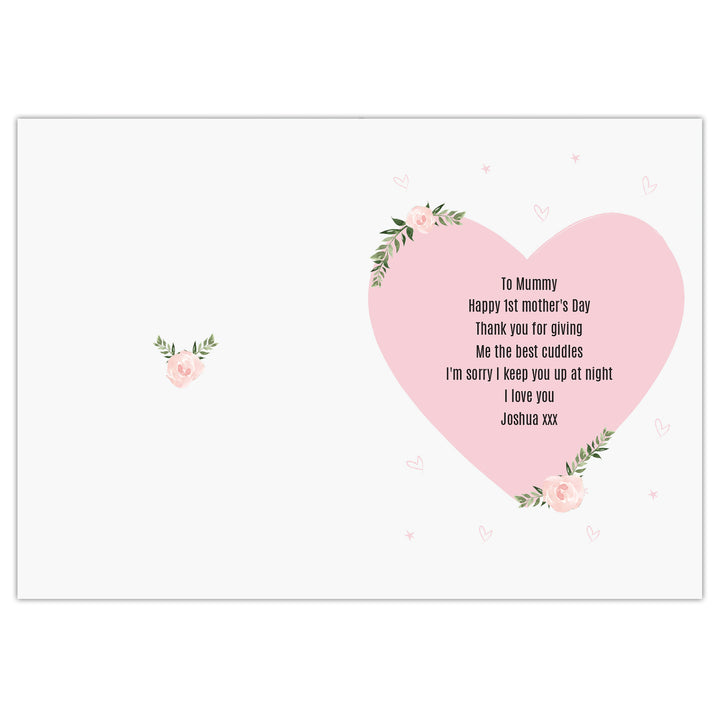 Buy Personalised 1st Mother's Day Mama Bear Card at www.giftsfinder.co.uk