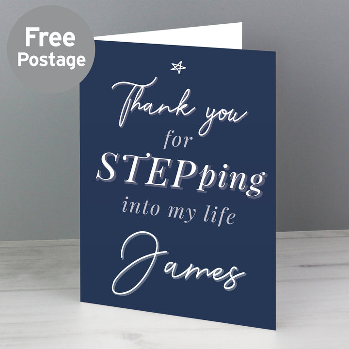 Buy Personalised Stepdad Card at www.giftsfinder.co.uk