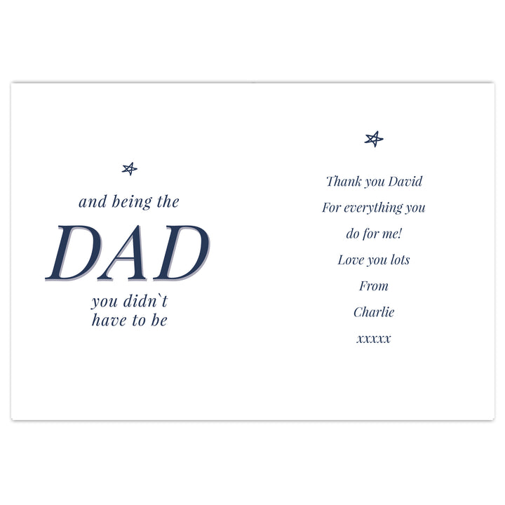 Buy Personalised Stepdad Card at www.giftsfinder.co.uk