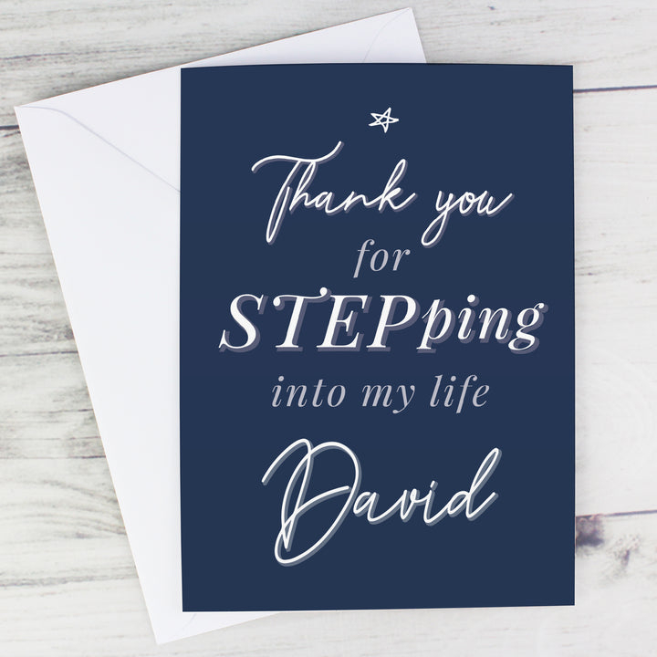 Buy Personalised Stepdad Card at www.giftsfinder.co.uk